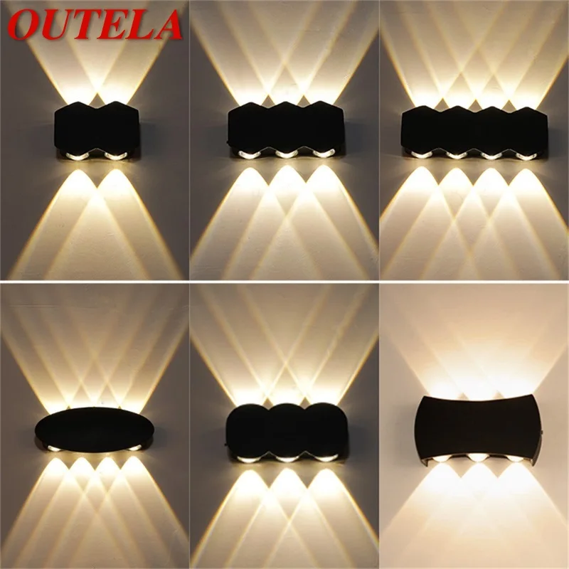 

OUTELA Outdoor Wall Light LED Waterproof Aluminum Sconces Light New Simple Creative Decorative For Patio Porch Garden Bedroom