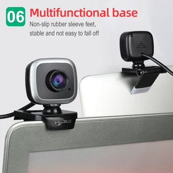 

USB Web Camera HD 480P Computer Camera Webcam For Webcast Video Conference Web Cam Driverless For Laptop Desktop Computer