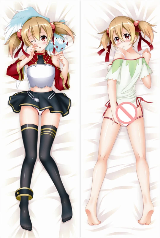 Аниме меч искусство онлайн Leafa Dakimakura Чехол персонажи Асуна Юки и кремнезема валик чехол SAO Ayano Keiko обнимает тело наволочка чехол - Цвет: S20