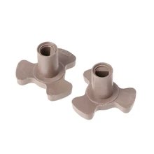 2Pcs 17mm Microwave Oven Turntable Roller Guide Support Coupler Tray Shaft