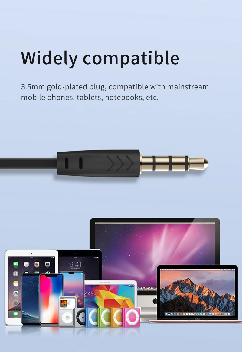 PHOMAX Gaming Headset Shack The Sound Quality Wired Earphones with Microphone 3.5mm audio cable for iPad Tablet Smart phones