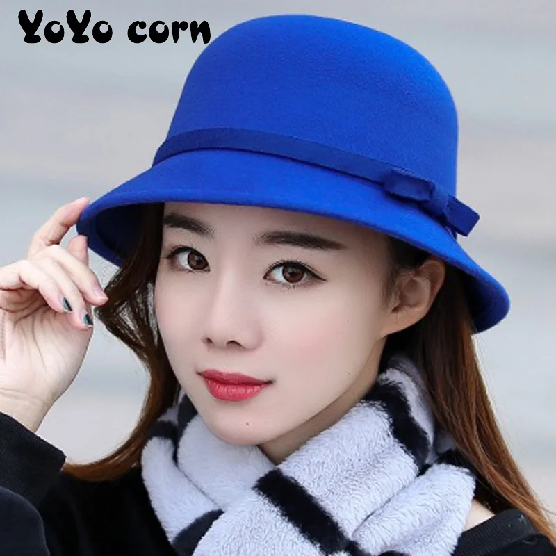 YOYOCORN женская шапка, шерстяная шапка, женская осенняя и зимняя Рыбацкая шапка, для шоппинга и бархатная свободная шапка