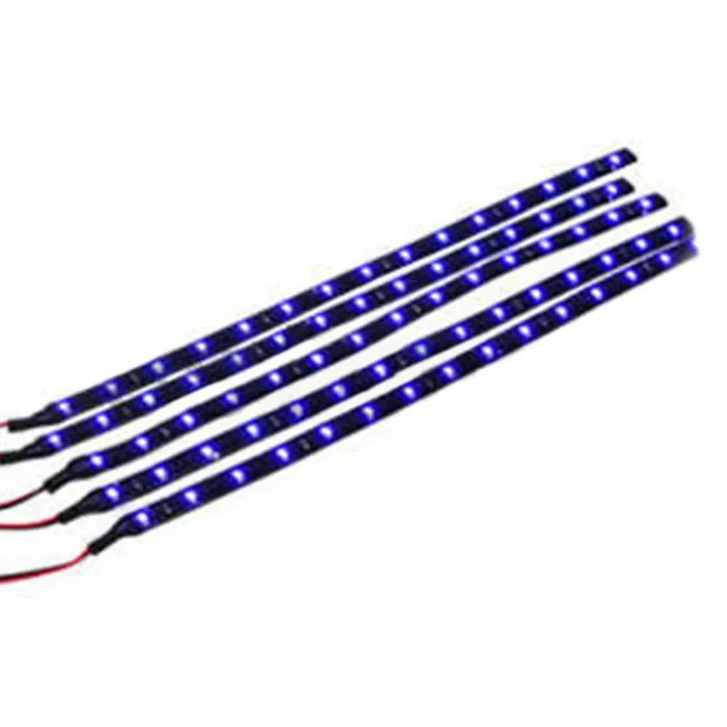 DOXINGYE 2 шт. 30 см 12 В 15 светодиодов Автомобиль Мотоцикл Гибкая полоса света 3528 SMD