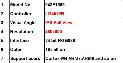 Ips 4,3 дюймов TFT ЖК-дисплей модуль экран резистивный емкостный сенсорный панель HD 800*480 адаптер печатная плата RGB888 интерфейс STM32