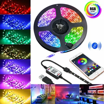 

ZANCAKA Wireless Bluetooth Led String Lights bright 5050 SMD RGB waterproof strip color changable Led For Home Back of TV Decor