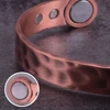 Vinterly Copper Magnetic Bracelets Men 10mm Wide Adjustable Benefits Health Magnet Energy Open Cuff Bangles Resizable Jewelry 6