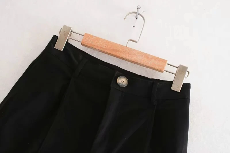 Withered england style simple solid pleated loose casual harem pants women pantalones mujer pantalon femme trousers women