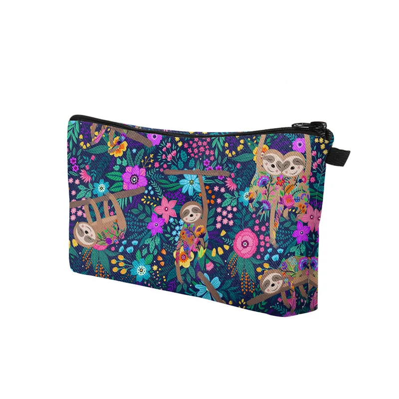 Lovely Monkey Printed Pencil Bag Fashion Women Cosmetics Organizer Bag for Travel Colorful Storage Bag for Lady Small Gift Bag 4