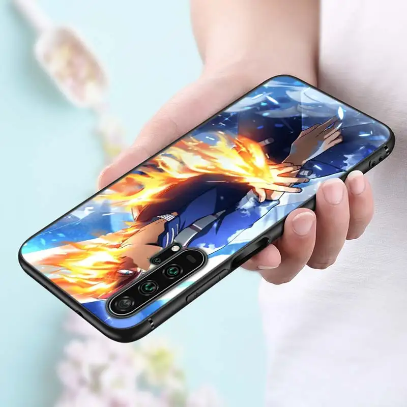 My Hero Academia Anime Black Silicone Phone Cover For Honor 10I 9X 8X 20 10 9 Lite 8 8A 7A 7C Pro Lite Phone Case 6