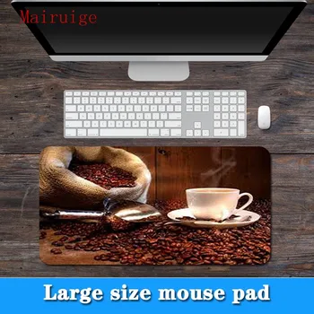 

Mairuige big promotion large size multi-size warm coffee pattern lock edge PC computer notebook mouse pad