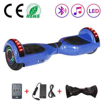 

6.5 Inch Electric Scooter For Child Electric Self-Balancing Smart APP Control Cheap UL2722 Hoverboard Steering-wheel Skateboard
