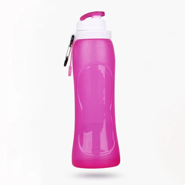 500 мл Спортивная бутылка для путешествий, складные силиконовые чашки для спорта на открытом воздухе, креативные пластиковые стаканчики для воды E
