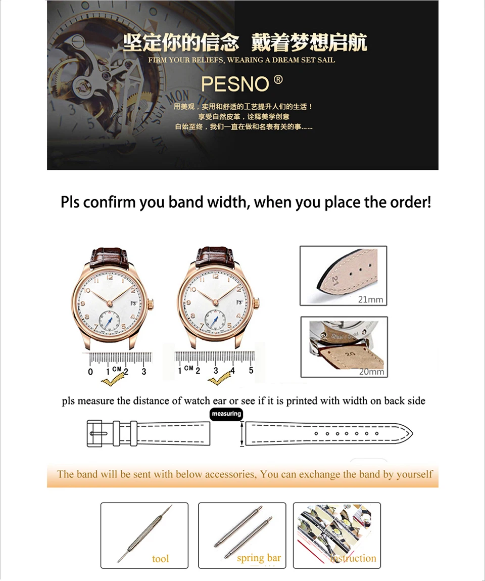 Pesno, черный ремешок для часов, 16 мм, 22 мм, для мужчин, женщин, часы, браслет, ремень, подходит для Rado Centrix, натуральная кожа, ремешок, телячья кожа
