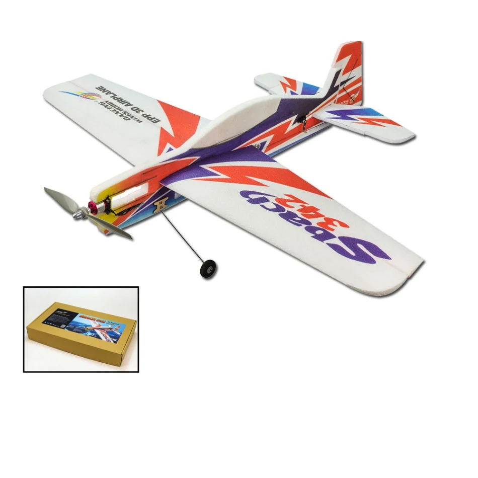 E1804 EPP RC самолет 1000 мм с электропитанием SBACH342 RC самолет в разобранном виде PNP версия DIY Летающая модель игрушки подарки детям - Цвет: Kit Version