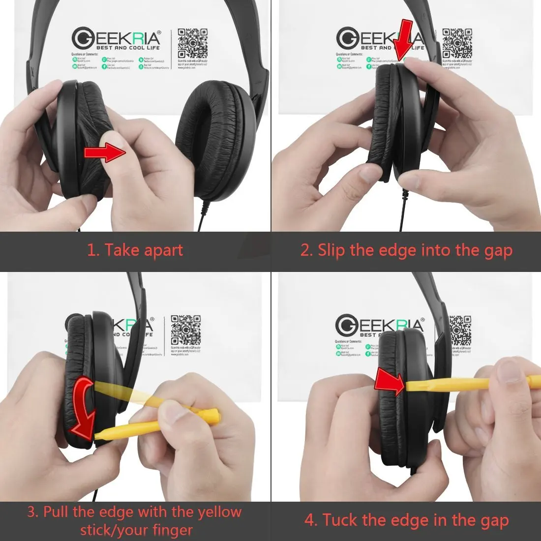 Мягкие пенопластовые амбушюры для наушников Sennheiser HD457 HD202 HD212 HD447 HD497