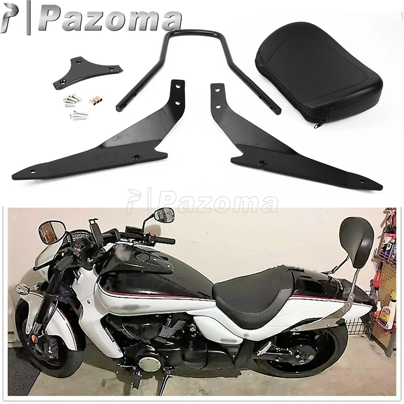 Мотоцикл Съемная задняя пассажирская спинка Сисси Бар подушка для Suzuki Boulevard M109R