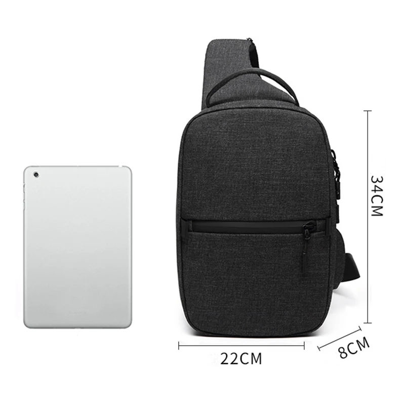 High Quality Anti-Theft Chest Pack for Men Fashion Messenger Bags Short Trip Casual Crossbody Bag Male Shoulder Chest Bag