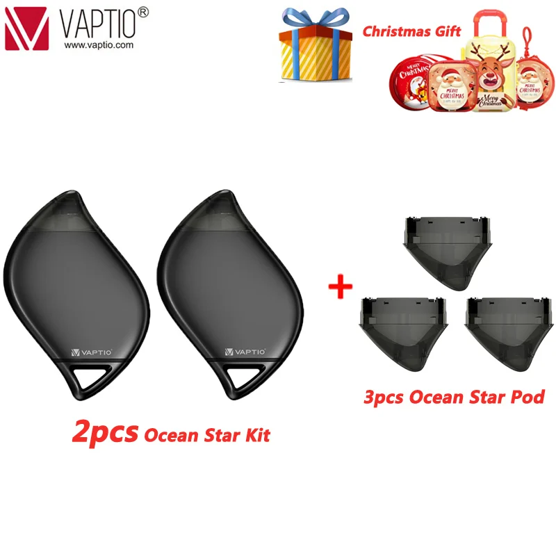 

[Time Limited Last 2]Vaptio Pod Starter Kit Vaptio Ocean Star Vape Pen Kit 850mAh Built-In Battery 1.5ml Capacity Pod System