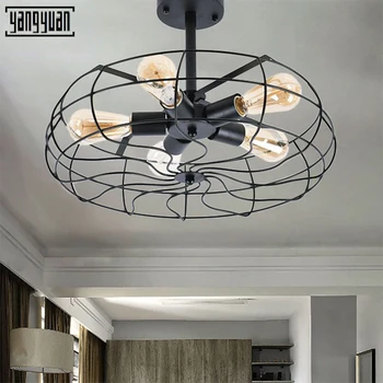 

Vintage Pendant Light Nordic Loft E27 LED Iron Bar Restaurant Lamp Creativity Style Rust Pendant Lamp Retro Industrial Lights