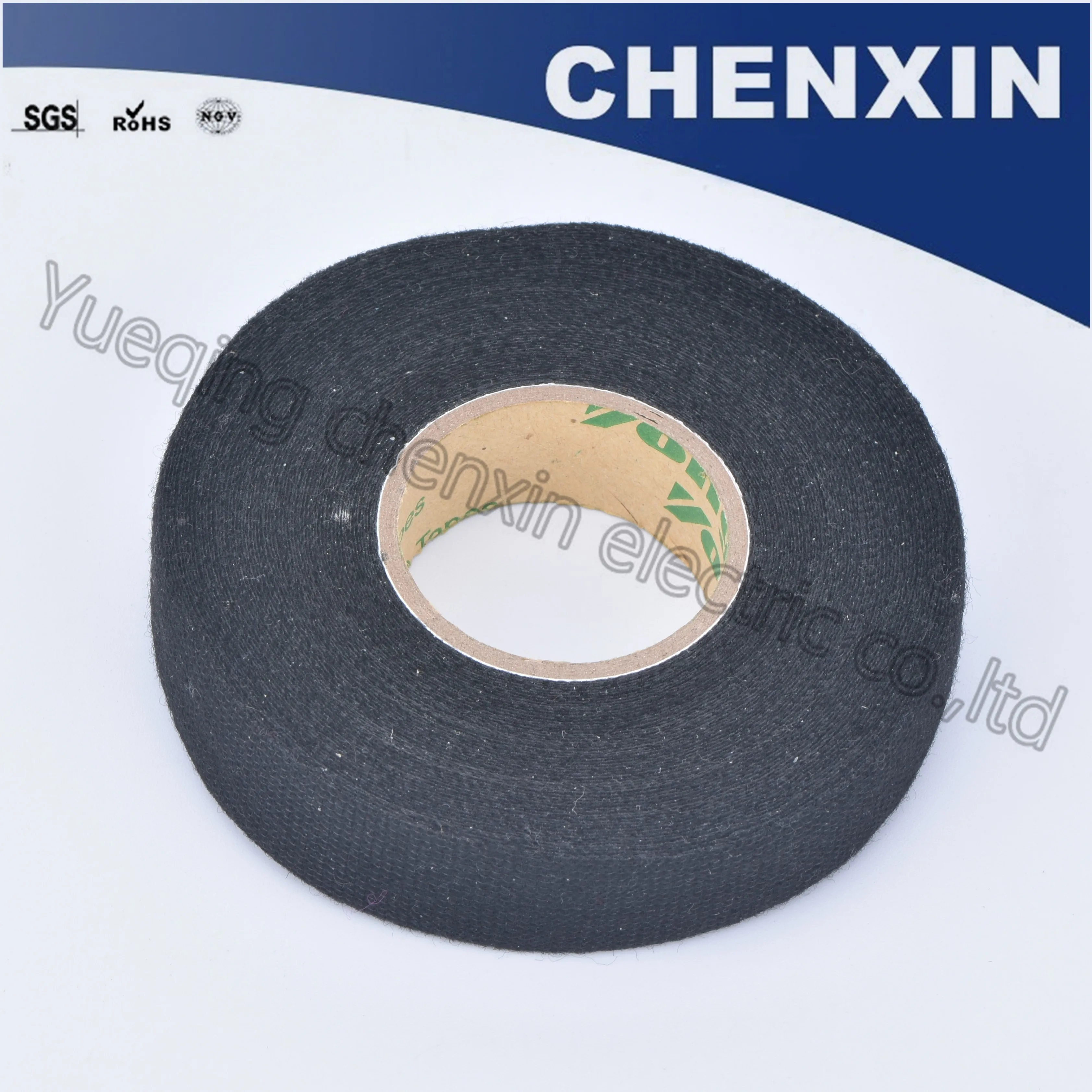Black Non woven 19mm*15m car special tape adhesive cloth tape cable