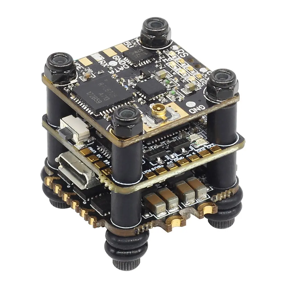 HGLRC FD413-VTX Stack Fly Tower 16x16 2-4S F411 Flight Controller 13A BLS 4in1 ESC VTX 400mW for RC Drone Spare Parts