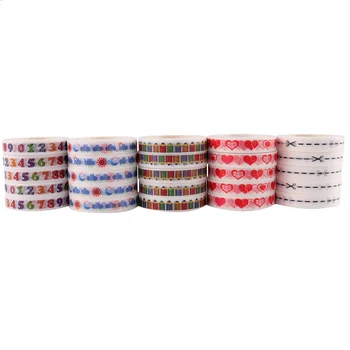 

30pcs 10m Cartoon DIY Decorative Stationery Colorful Stickers Decorative Sticky Paper Tapes for Scrapbook DIY Diary