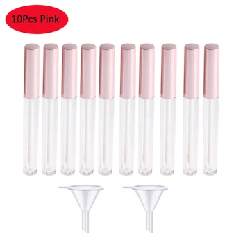 

10 Pcs 2.5 ml Empty Lip Gloss Tubes Containers Clear Mini Refillable Lip Gloss Balm Bottles for Lipstick Samples DIY Makeup