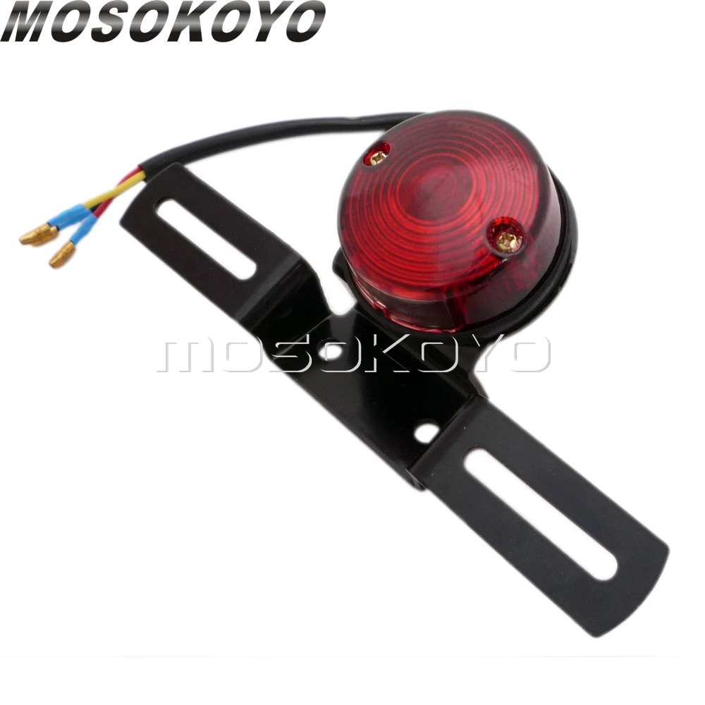 Мотоцикл на заказ Fender Eliminator задний тормоз задние фонари w/номерной знак кронштейн для Yamaha Honda Кафе Racer бег Taillamp