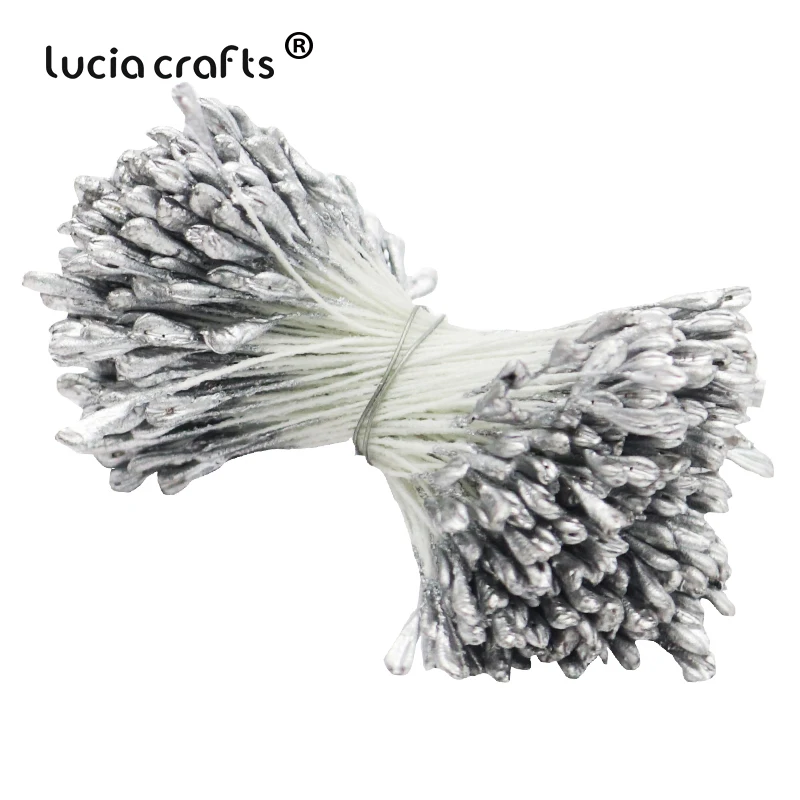 Color 1 Silver 320 шт 3 мм золотые серебряные Искусственные цветы тычинки сделай сам Рождественский свадебный торт подарочная коробка обертка венки Скрапбукинг Декор 002009017 - Цвет: Color 1 Silver
