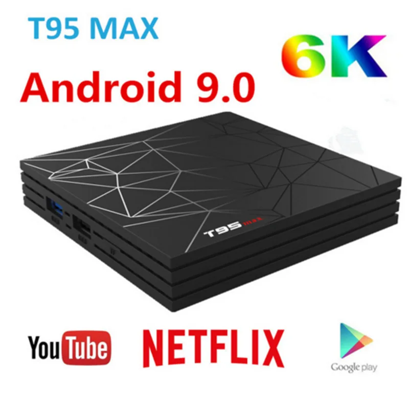 ТВ-приставка T95max 4 + 64 ГБ Android 9 0 H6 Rom 4k | Электроника