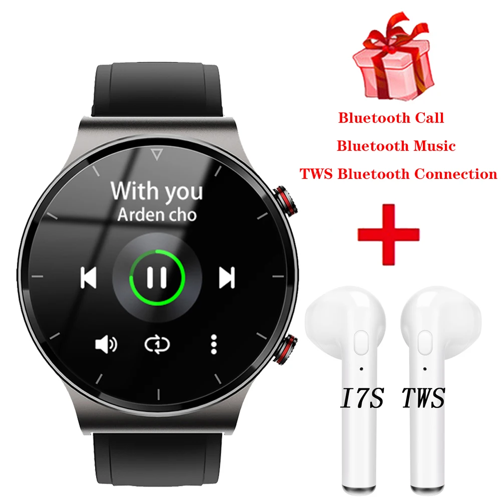 I19 Smart Watch Bluetooth Call Smartwatch Connect Earphone TWS Headset Men MP3 Music Play Sports Bracelet PK MT3 E13 | Электроника