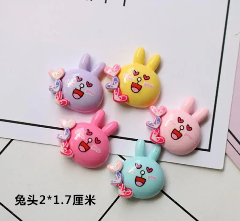 flatback resin crafts cabochons accessories kawaii resin mouse,rabbit, bear paw child Manual DIY scrapbook Hair bow decoration