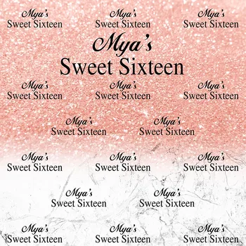 

Customize Sweet 16 Backdrop for Photography Girl Children Happy Birthday Theme Party Background for Photo Booth Decoration