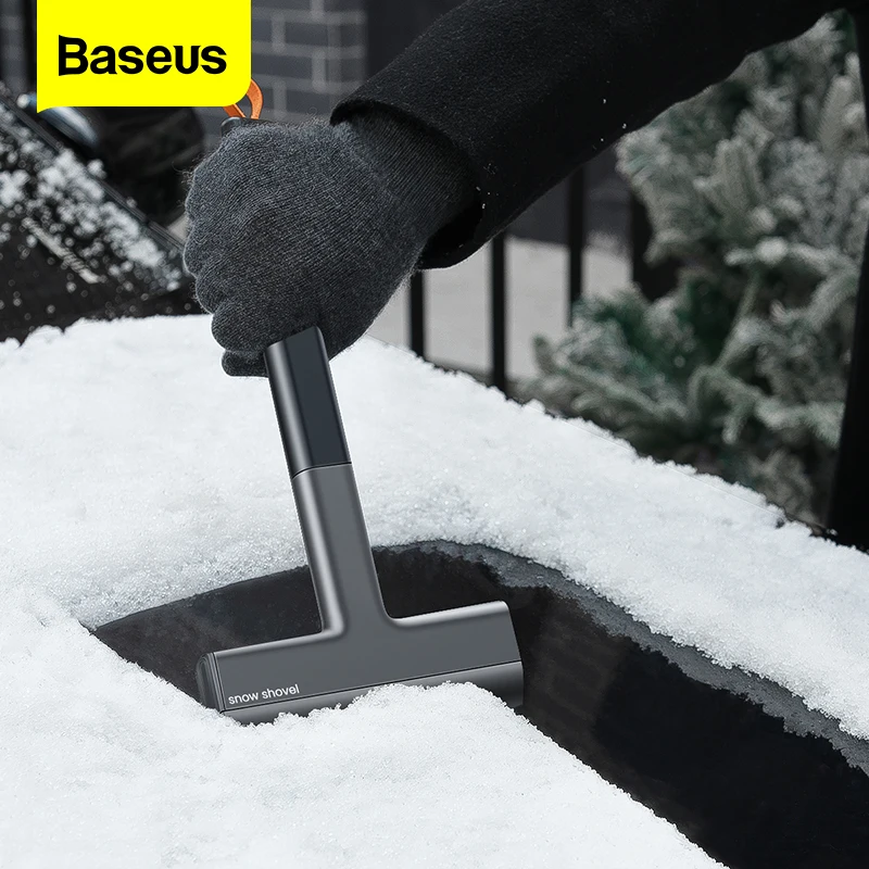 Baseus Car Ice Scraper Windshield Breaker Quick Clean Glass Brush Snow Remover TPU Tool Auto Window Winter Shovel |