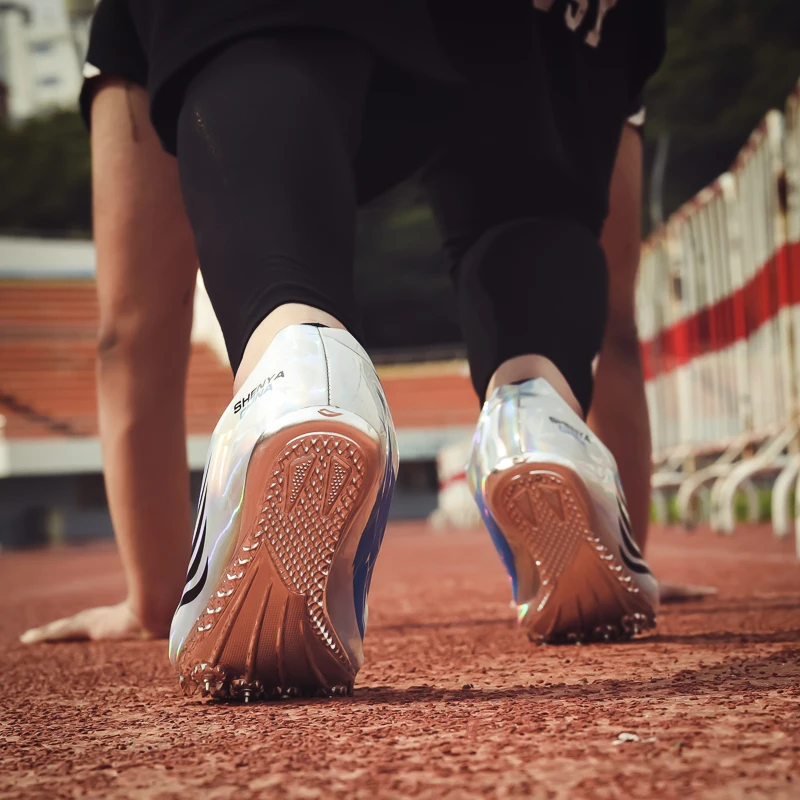 Спортивная обувь для мужчин и женщин; тренировочный светильник; спортивная обувь с шипами; детская брендовая профессиональная обувь для бега; кроссовки для мальчиков и девочек