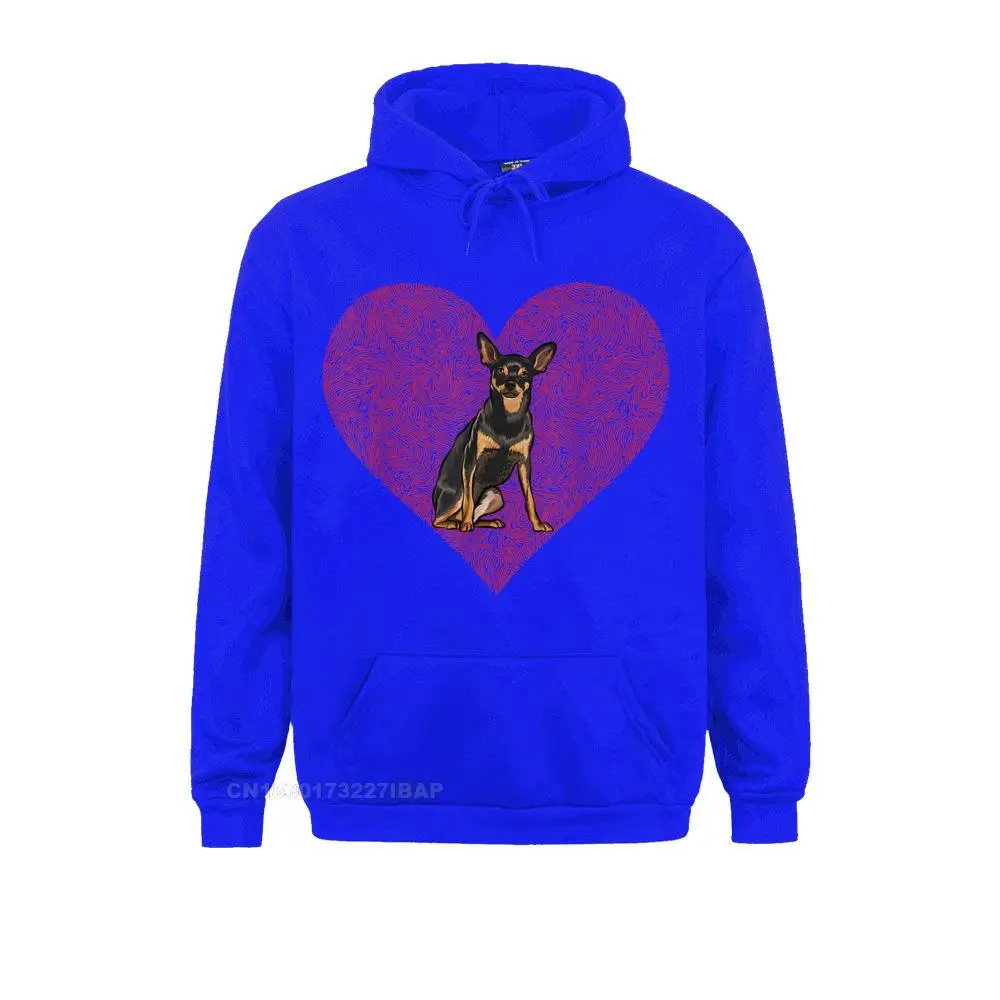 Miniature Pinscher Valentines Day Dog Love Fingerprint Hoodie Company Men Sweatshirts Hoodies Long Sleeve Normcore Hoods Summer