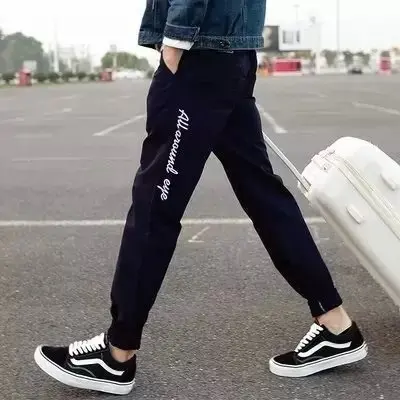 

2015 Spring And Summer New Style Casual Pants Embroidered Korean-style Slim Fit Skinny Pants Closing Men's Shank Trousers Ankle