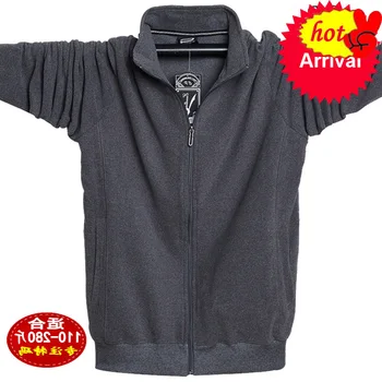 

Breaker Fashion Wind Jackets Men Stand Collar Thicken Fleece Jacket Solid Overcoat Sportwear Male Coat Men's Clothing 6XL