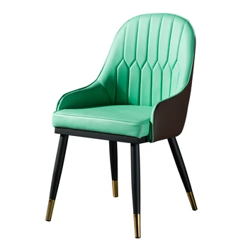 

Nordic Table, Chair, Desk, Simple Household Leather Dining Chair, Ins ins Makeup Chair, Stool, Backrest, Light Luxury Dining