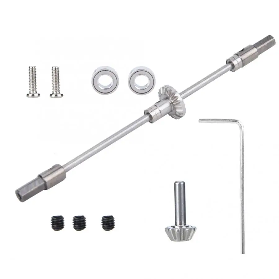 

RC Spare Parts For WPL 1:16 RC Car Metal Gear Bridge Rear Roller Axle With Screws RC Truck Upgrade Part Vehicle Model Accessory