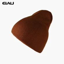 Вязаные шапки унисекс, женские зимние теплые шапки, шапка в рубчик, мужские мягкие шапки для детей, шапки без полей, эластичная шапка