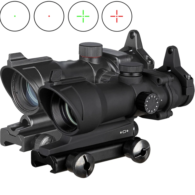 Тактика ACOG 1X32 тактическая оптическая винтовка с красной точкой Прицел красная