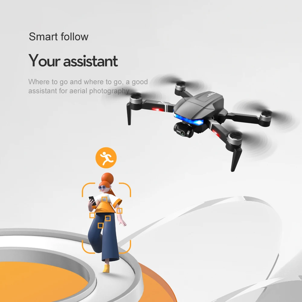 S7S 3-axis Gimbal GPS VR Drone 4k Profesional Aerial Photography Folding Quadcopter With Dual Camera RC Brushless Helicopter Toy align helicopters