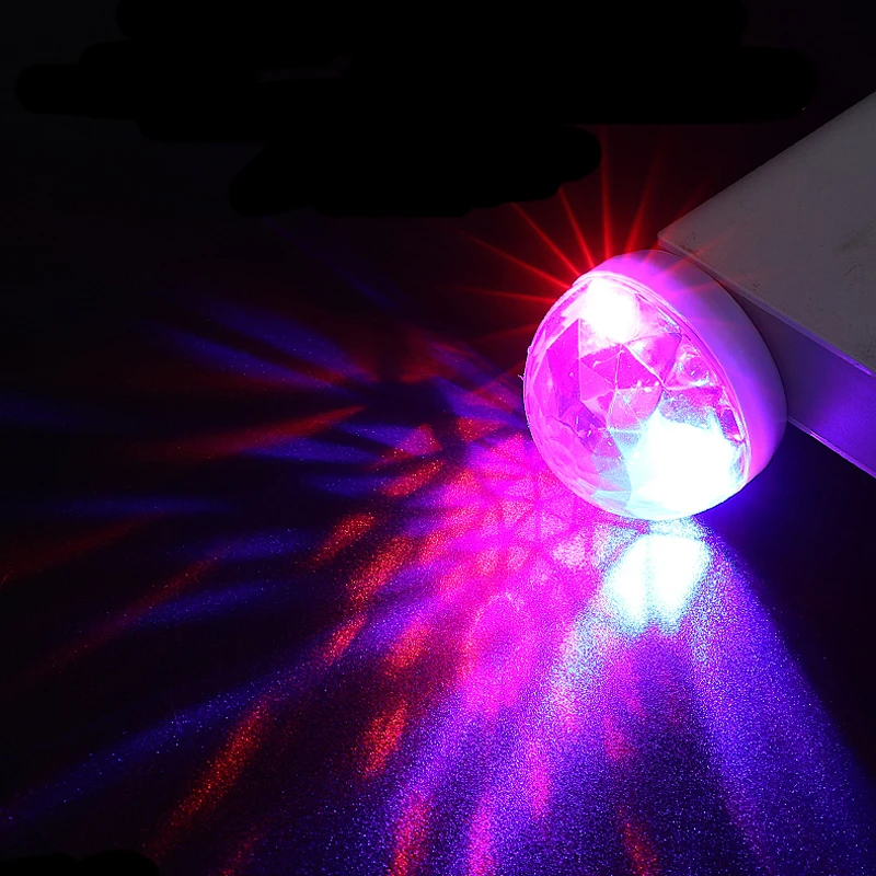 2ピース セットランダムカラーledライトとdjアダプター ムードライト ステージライト マジックボールエフェクト Aliexpress 自動車 バイク