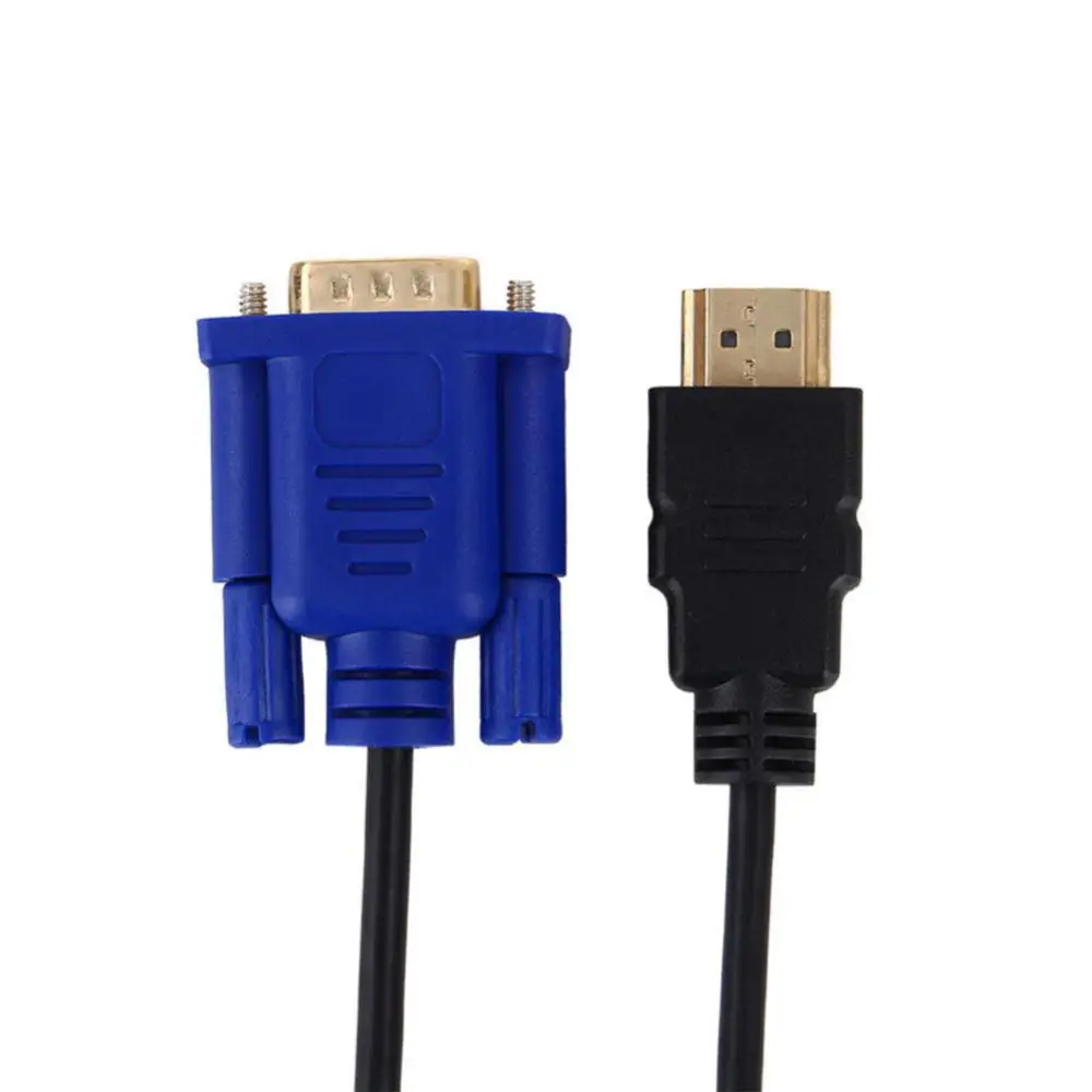DOONJIEY 1080P HDTV HDMI-compatible to VGA Male 15Pin Adapter Connector Cable for PC TV