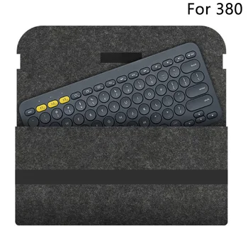 

Carrying Case Storage Accessories Felt Flexible Keyboard Bag Protective Cover Travel Portable Anti Shock For Logitech K480