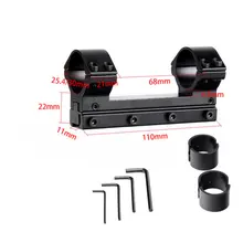 Охотничьи 25,4 мм 30 мм высокопрофильные 11 мм ласточкин хвост пневмокольца с высоты ветра Полностью регулируемое кольцо с возможностью монтирования