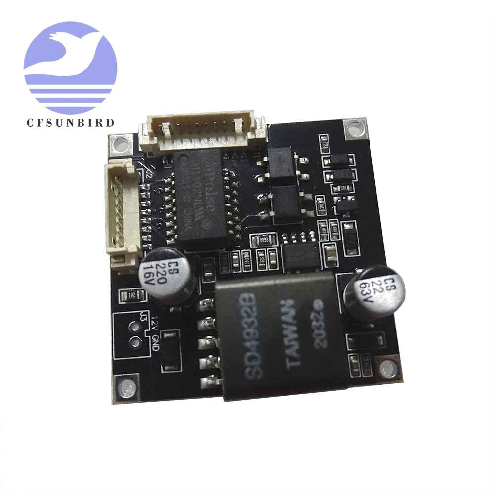 PoE Module board For Security CCTV Network IP Cameras Power Over Ethernet 12V 1A output IEEE802.3af compliant circuit board camera module power supply module