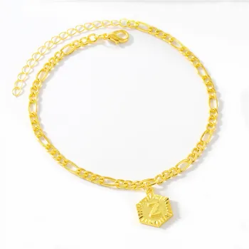 

Initial Anklets Bracele for Women Stainless Steel Letter Leg Chain Gold Men Ankle Bracelet A-Z Alphabet Anklet Christmas Gifts