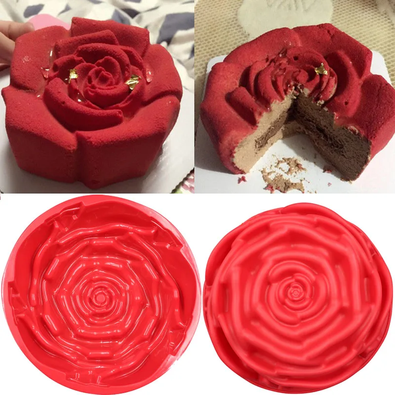 Large Silicone Rose Mold